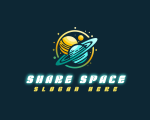 Cosmic Space Planets logo design