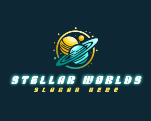 Cosmic Space Planets logo design