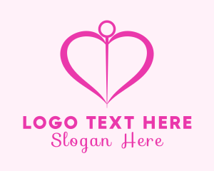 Pink Heart Needle logo