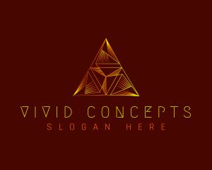 Pyramid Abstract Triangle logo