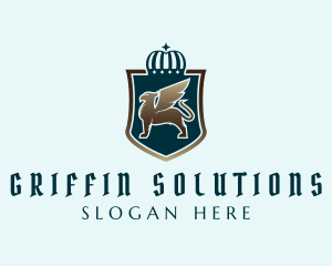 Royal Griffin Crown  logo design