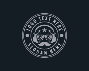 Hipster Podcast Gentleman logo