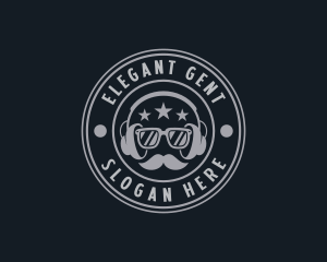 Hipster Podcast Gentleman logo