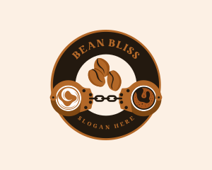 Coffee Bean Handcuffs logo design