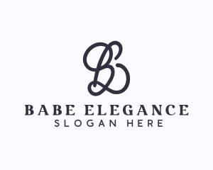 Beauty Styling Boutique Letter B logo design