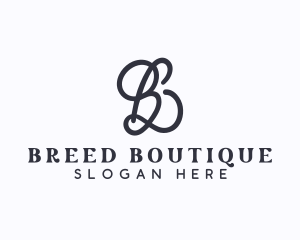 Beauty Styling Boutique Letter B logo design