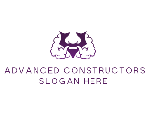 Violet Bearded V  logo design