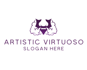 Violet Bearded V  logo design