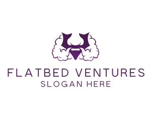 Violet Bearded V  logo design