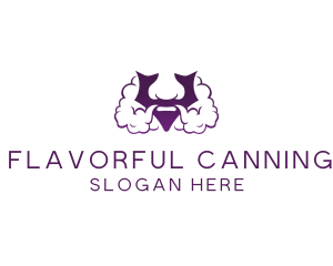 Violet Bearded V  logo design