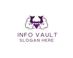 Violet Bearded V  logo design