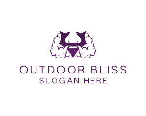 Violet Bearded V  logo design