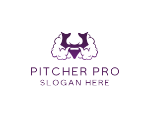 Violet Bearded V  logo design