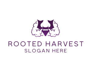 Violet Bearded V  logo design