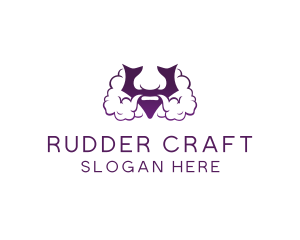 Violet Bearded V  logo design