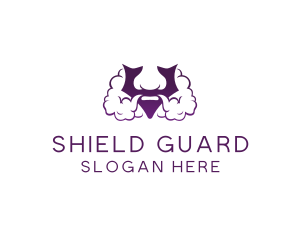 Violet Bearded V  logo design