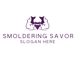 Violet Bearded V  logo design