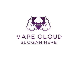 Violet Bearded V  logo design