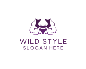 Violet Bearded V  logo design