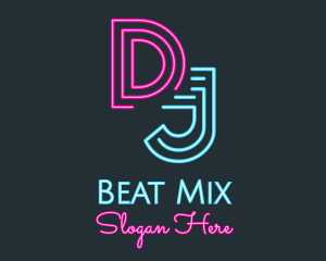Neon Media Radio Station DJ logo