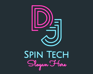 Neon Media Radio Station DJ logo