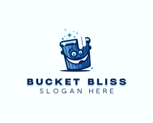 Cleaning Bucket Sanitation logo design