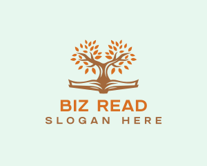 Reading Book Tree logo design