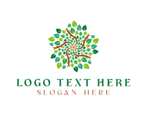 Leafy Star Tree logo