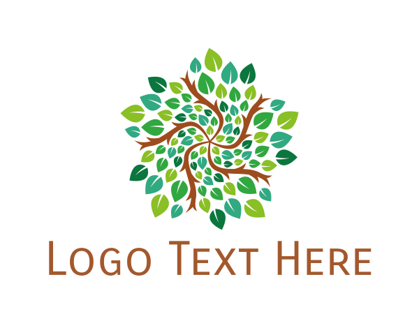 Green Tree logo example 1