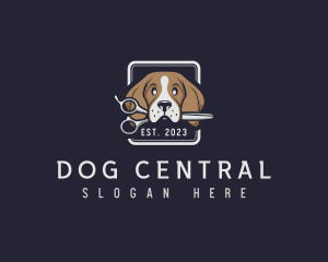 Dog Puppy Groomer logo design