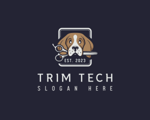 Dog Puppy Groomer logo