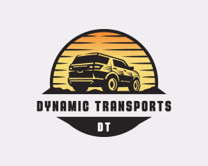 SUV Car Transportation logo design