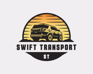 SUV Car Transportation logo design