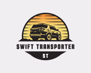 SUV Car Transportation logo design