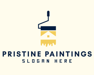 Paint Roller Painting logo design