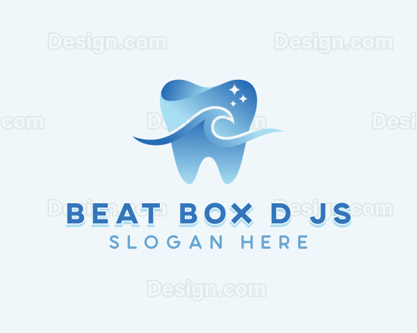 Wave Tooth Dentist Logo