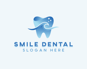 Wave Tooth Dentist logo design