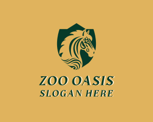 Stallion Horse Zoo logo design