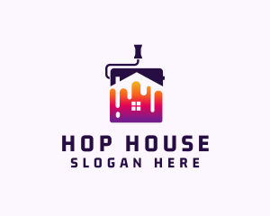 Gradient House Paint logo design