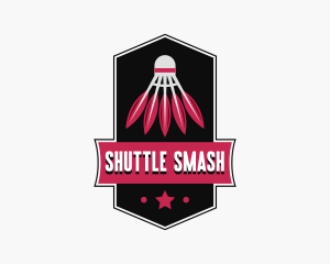 Sports Badminton Shuttlecock logo