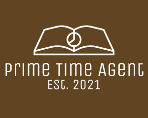 Elegant Book Clock logo design