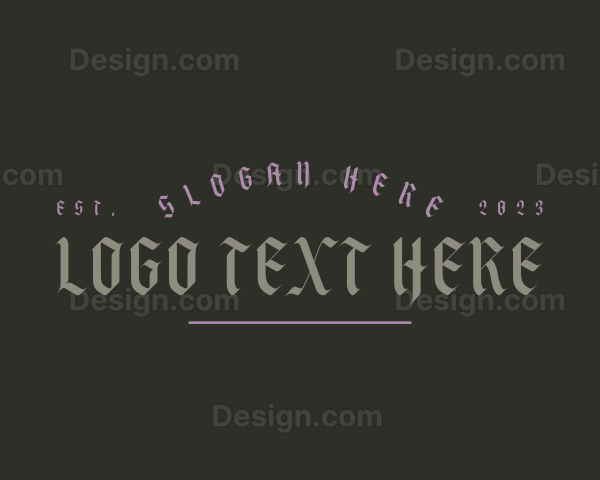 Gothic Calligraphy Business Logo