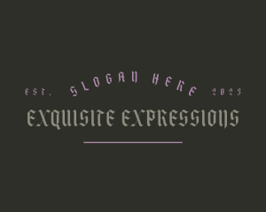 Gothic Calligraphy Business logo