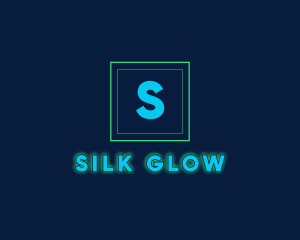 Glowing Neon Tech Startup  logo design