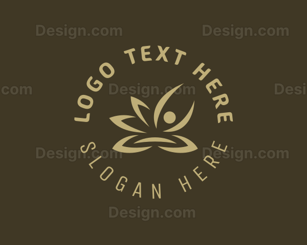 Yoga Wellness Flower Logo