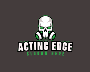 Skull Gas Mask logo design