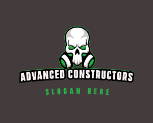 Skull Gas Mask logo design