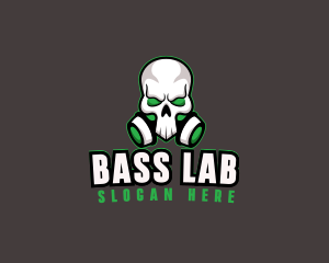 Skull Gas Mask logo design