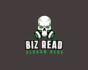 Skull Gas Mask logo design