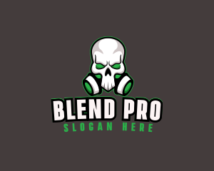 Skull Gas Mask logo design